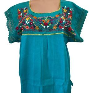 Traditional Blouse hand-made from Puebla Mexico